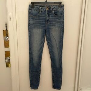 American Eagle Outfitters Medium Wash High Rise Jegging (4/26)